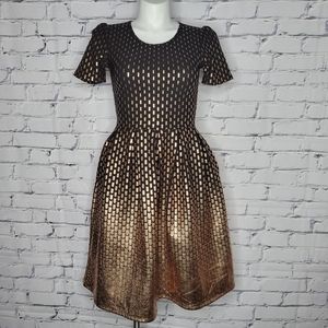 Elegant Black and Gold Women's Dress